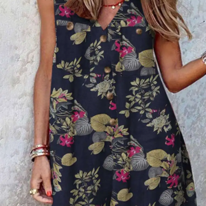 ZANZEA Women Bohemian Floral Printed Jumpsuits Female Casual Holiday Playsuits Loose Rompers Summer V Neck Sleeveless Rompers
