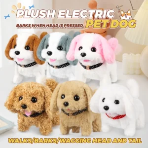 6 Stile, realistische Plüsch-Simulation, intelligenter Hund, Kinderspielzeug, kann Gehen und Anrufen, elektrischer Plüsch-Roboter, Haustier, Hund, Kleinkind, Weihnachten