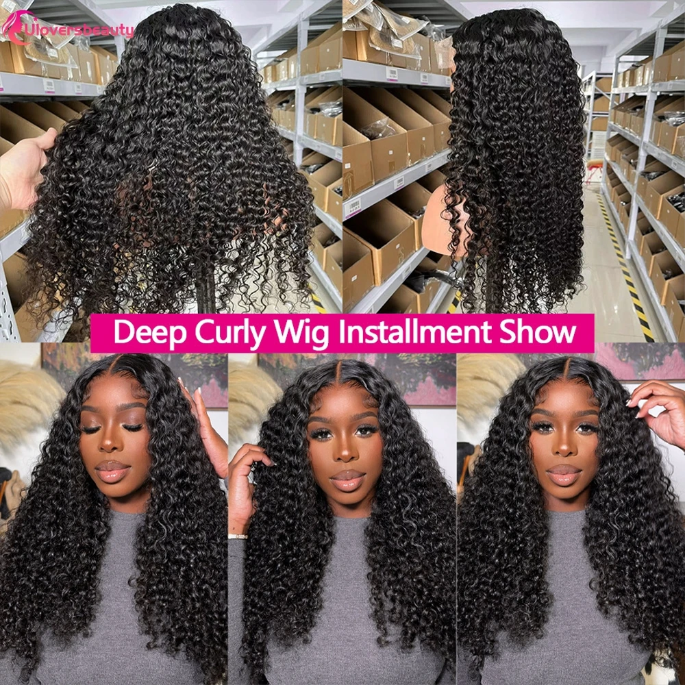32 34 36 Inch Deep Curly Human Hair Wig Hd Lace Wig 13X6 Human Hair 250% Density Glueless Wig Human Hair Curly Human Hair Wigs 32 34 36 Inch Deep Curly Human Hair Wig Hd Lace Wig 13X6 Human Hair 250% Density Glueless Wig Human Hair Curly Human Hair Wigs - Image 4