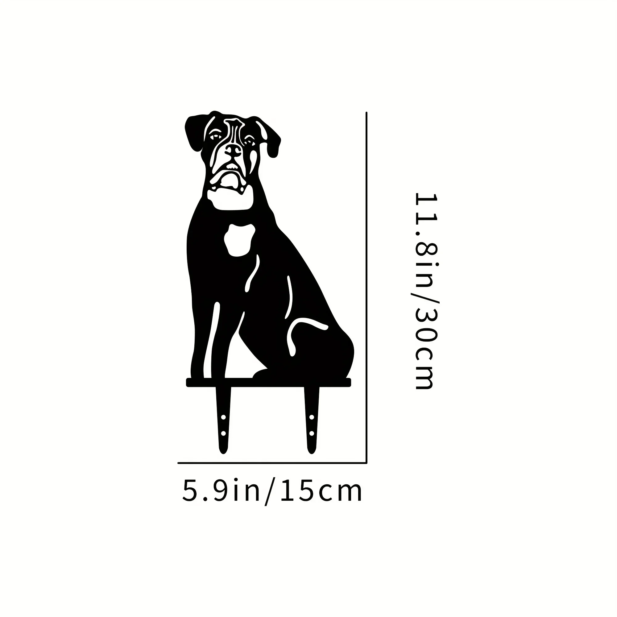 Tiki – Inspirierte Dobermann Pinscher-Rasenpfähle Für Den Hinterhof – Metallkunst Für Hunde Für Den Garten, Als Bezaubernde Festival-Dekoration Und Hofdekorationen Tiki – Inspirierte Dobermann Pinscher-Rasenpfähle Für Den Hinterhof – Metallkunst Für Hunde Für Den Garten, Als Bezaubernde Festival-Dekoration Und Hofdekorationen - Image 9