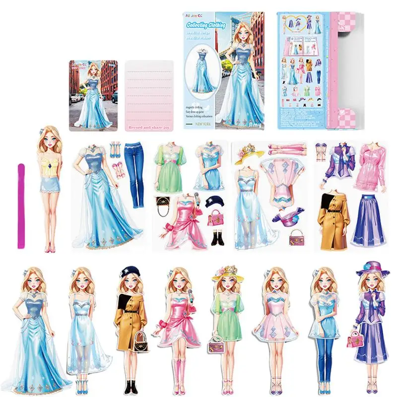 Magnetische Anziehpuppen Aus Papier – Anzieh-Set Mit Kleidung Für Mädchen Magnetische Anziehpuppen Aus Papier – Anzieh-Set Mit Kleidung Für Mädchen