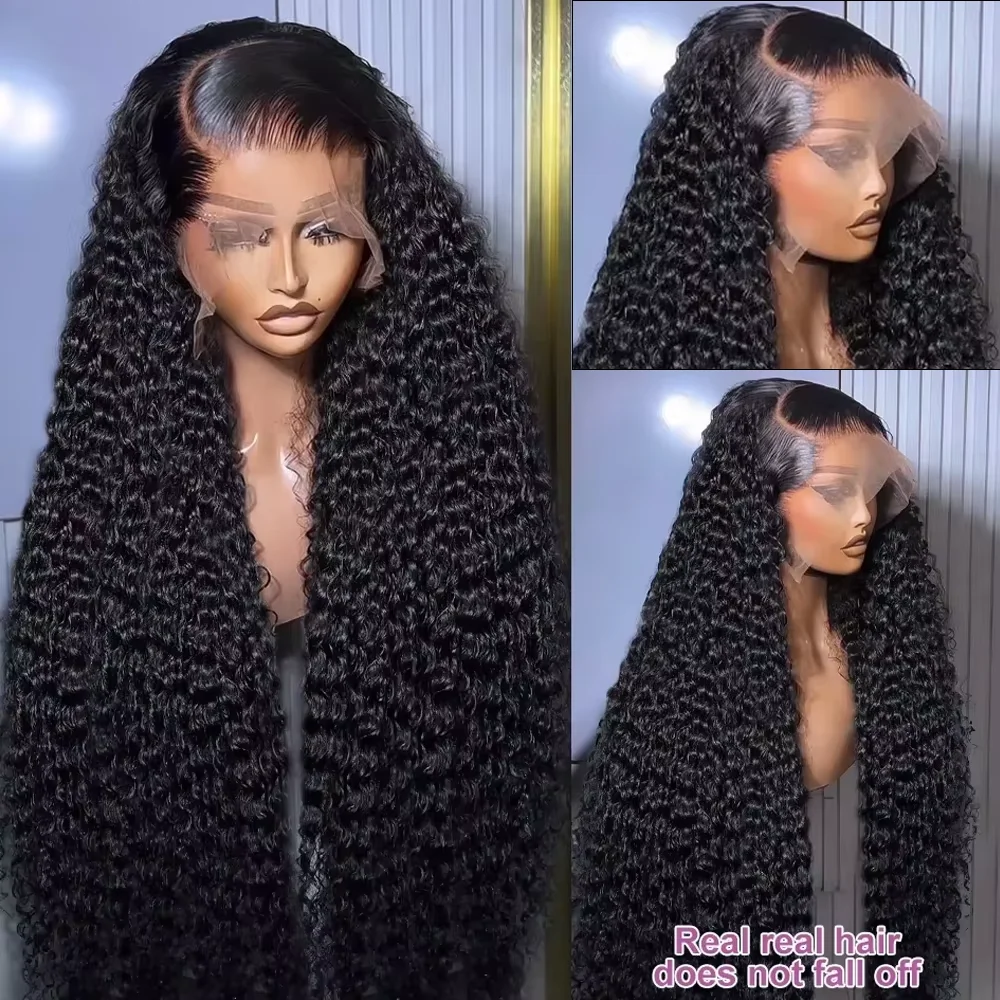 36-40 Zoll Lace-Front-Perücken, Vorgezupft, Mit Verstecktem Riemen, Deep Wave Lace-Front-Perücken Aus Echthaar, 250 % Dichte, Lockig, Wet &Amp; Wavy, 13X4 13X6 Hd Deep Wave Echthaarperücke Für Damen 36-40 Zoll Lace-Front-Perücken, Vorgezupft, Mit Verstecktem Riemen, Deep Wave Lace-Front-Perücken Aus Echthaar, 250 % Dichte, Lockig, Wet &Amp; Wavy, 13X4 13X6 Hd Deep Wave Echthaarperücke Für Damen - Image 3