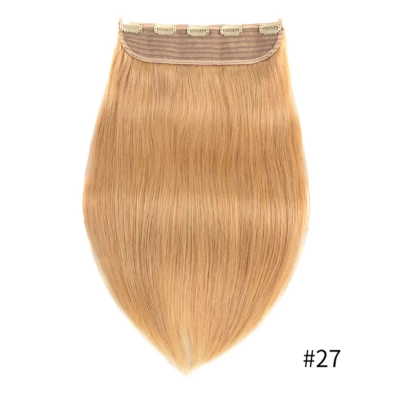 Doreen 100G 120G Brazilian Hair Clip In One Piece Real Human Hair Extensions 14 To 22Inch 1Pc 5 Clips Dark Brown Hair Clip On Doreen 100G 120G Brazilian Hair Clip In One Piece Real Human Hair Extensions 14 To 22Inch 1Pc 5 Clips Dark Brown Hair Clip On - Image 9
