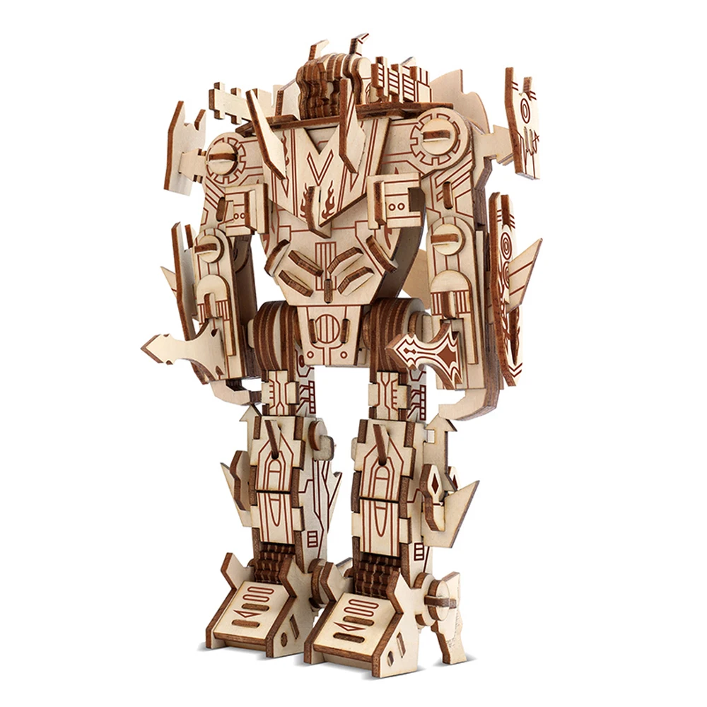 Kendo 3D-Holzpuzzle Roboter – Diy Modellbausatz &Amp; Deko Kendo 3D-Holzpuzzle Roboter – Diy Modellbausatz &Amp; Deko – Bild 3