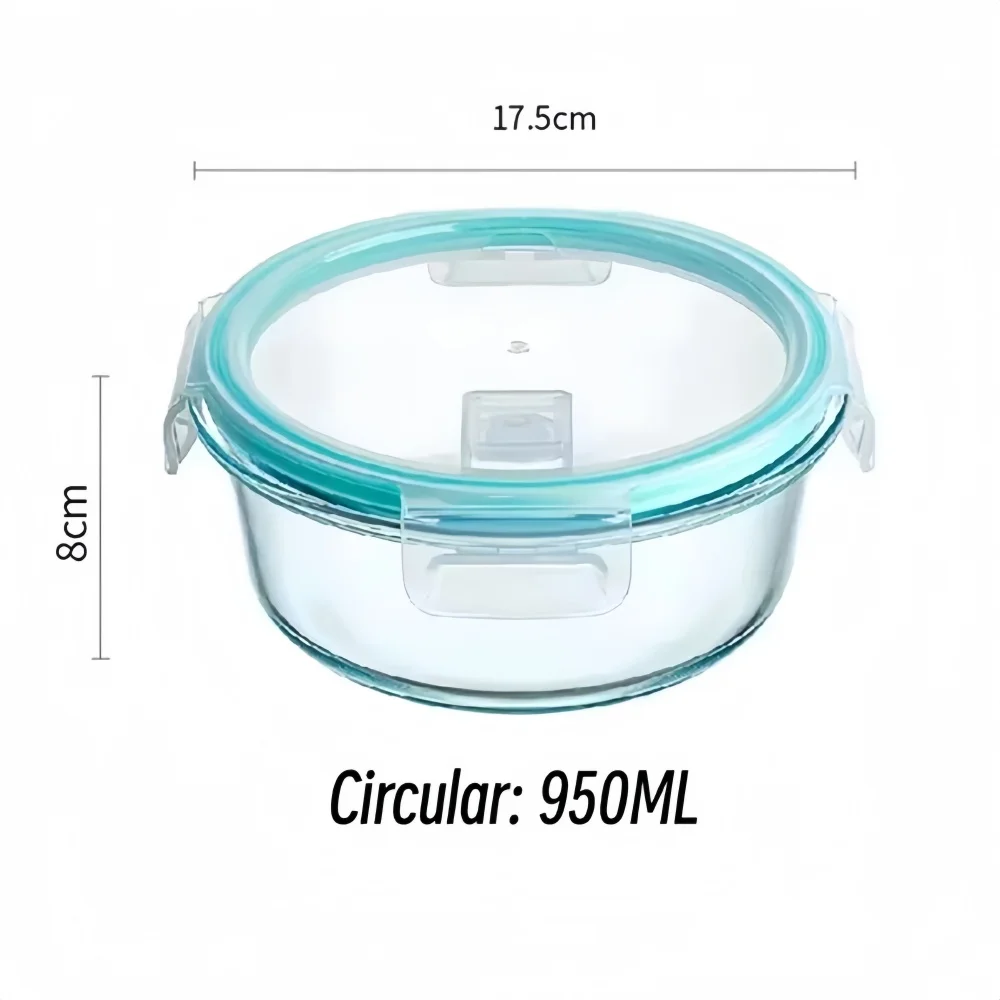 Bpa-Freie Glas-Lunchbox Rechteckige Lebensmittelbehälter Küchenzubehör Sichere Luftdichte Mahlzeiten-Vorbereitungsschale Bento-Box Bpa-Freie Glas-Lunchbox Rechteckige Lebensmittelbehälter Küchenzubehör Sichere Luftdichte Mahlzeiten-Vorbereitungsschale Bento-Box - Image 10