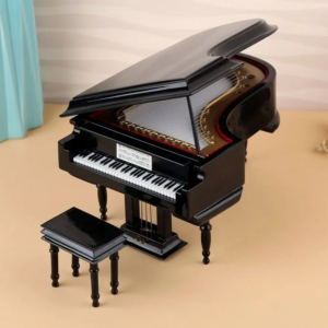 Neue handgefertigte Mini-Klaviere aus Holz, polychromes Musikinstrument, niedliches Miniaturmodell