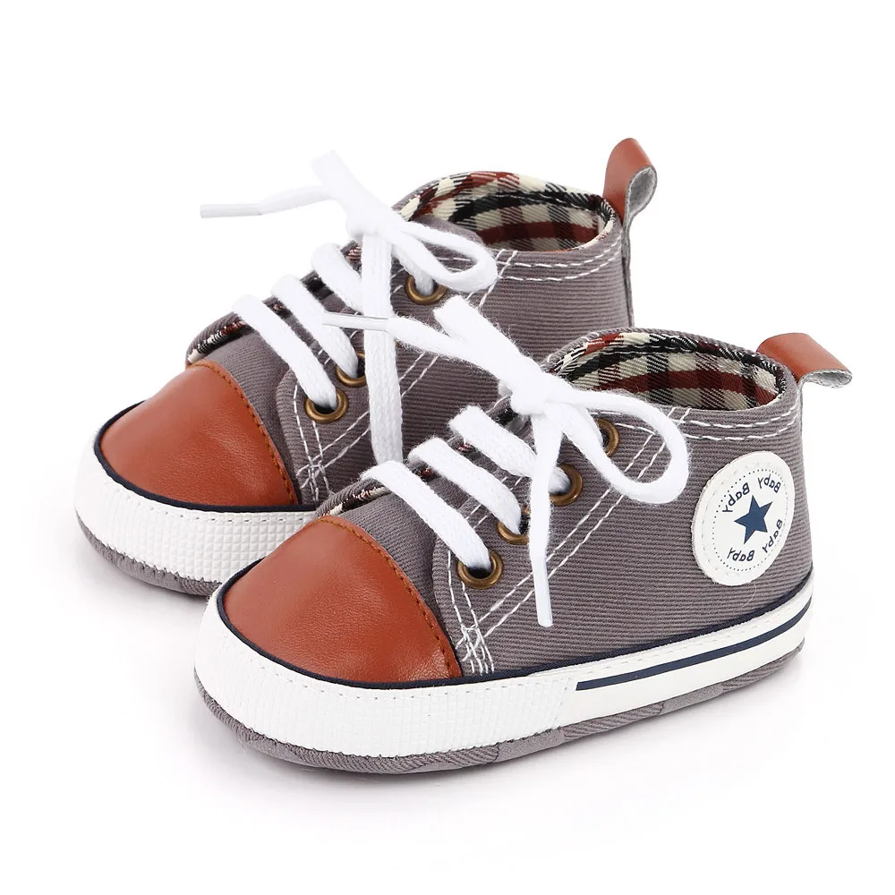 New Baby Shoes Boys Girls Classic Canvas Casual Sneakers Spring Newborn First Walker Toddler Soft Sole Non-Slip Walking Shoes - Image 25