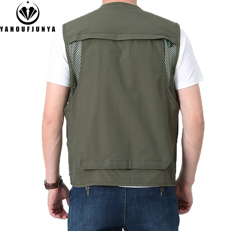 Männer Ärmel Los Im Freien Camping Angeln Viele Taschen Ausrüstung Weste Jacke Männer Reiß Verschluss Webbed Freizeit Mode Weste Männlich Plus Größe 8Xl Männer Ärmel Los Im Freien Camping Angeln Viele Taschen Ausrüstung Weste Jacke Männer Reiß Verschluss Webbed Freizeit Mode Weste Männlich Plus Größe 8Xl - Image 2