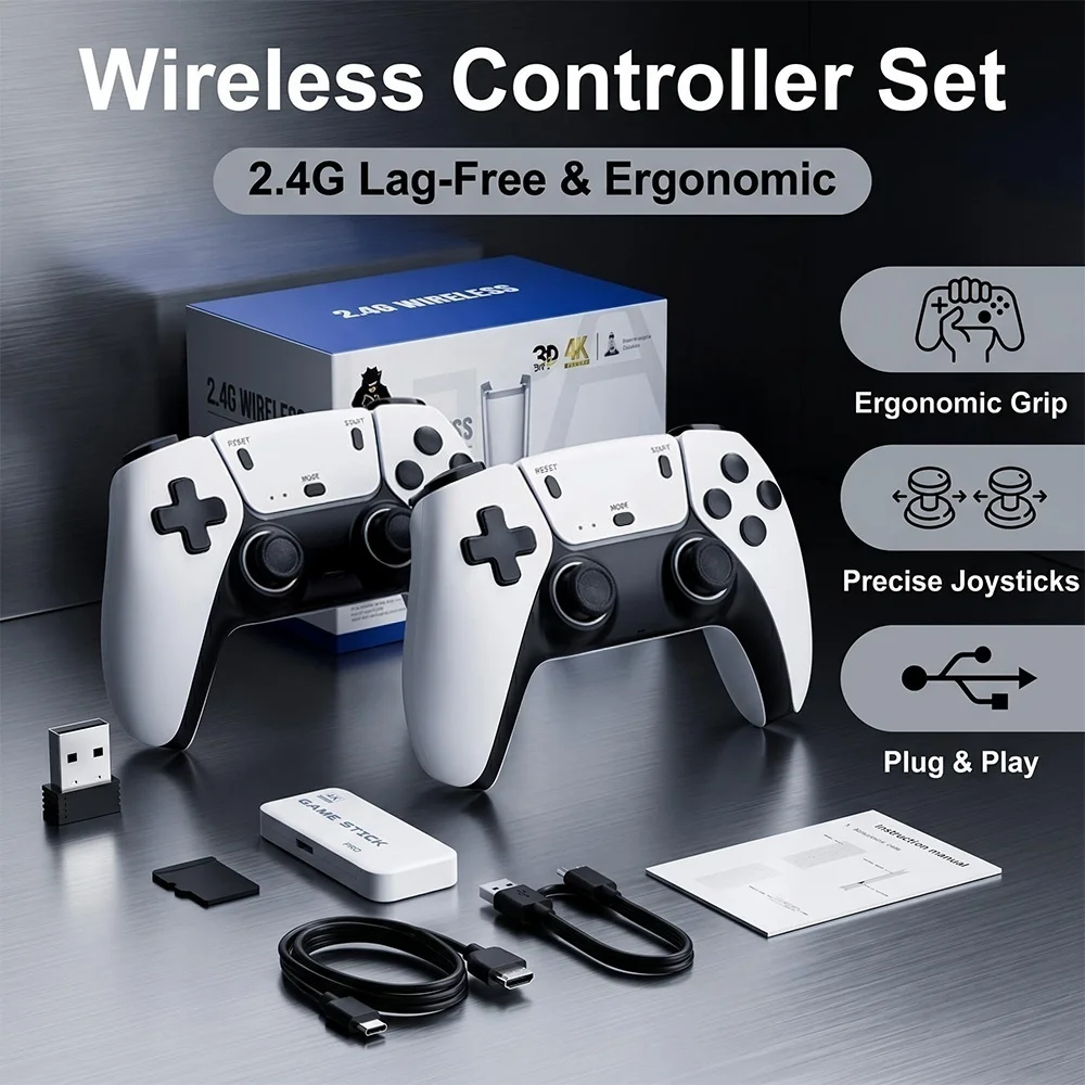 Two-Player Competitive Game Console Tv 4K High-Definition Double-Player Retro Game Console Psp Game Controller Two-Player Competitive Game Console Tv 4K High-Definition Double-Player Retro Game Console Psp Game Controller