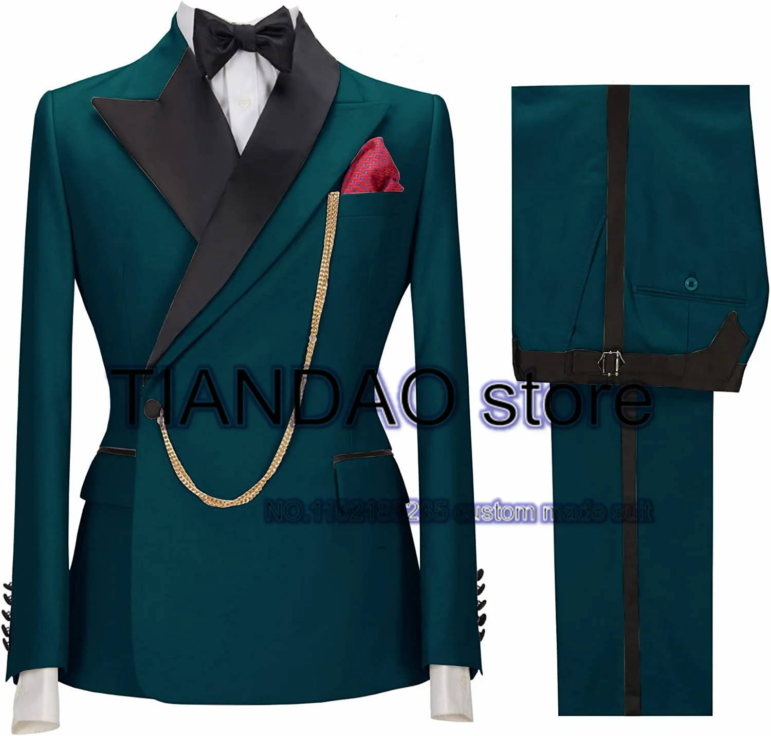 Suit For Men Wedding Groom Tuxedo Khaki Formal Blazer Pants 2 Piece Dinner Ball Dress Male Jacket Set Costume Homme Suit For Men Wedding Groom Tuxedo Khaki Formal Blazer Pants 2 Piece Dinner Ball Dress Male Jacket Set Costume Homme - Image 15