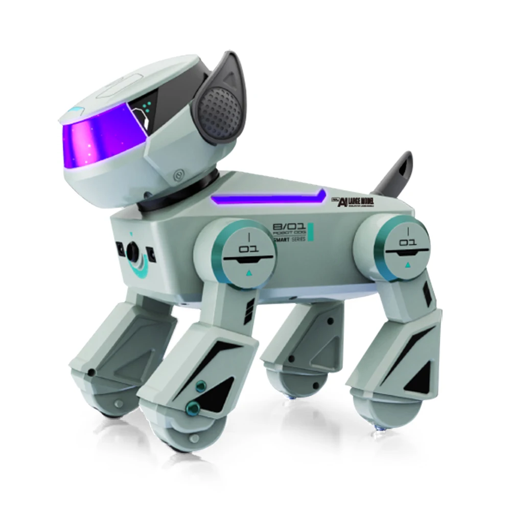 9Imod 2.4G Ki-Roboterhund Sprachinteraktives Stunt-Spielzeug Mit Led, Lehrreiches Geschenk Für Kinder 9Imod 2.4G Ki-Roboterhund Sprachinteraktives Stunt-Spielzeug Mit Led, Lehrreiches Geschenk Für Kinder - Image 4