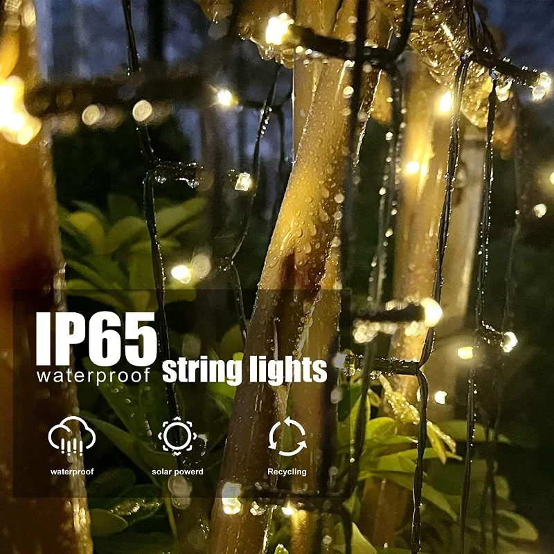 Outdoor Solar Lichterkette Led Weihnachtsdekoration, Lichterkette Solar Lichterkette Garten Weihnachtsdekoration Licht Outdoor Solar Lichterkette Led Weihnachtsdekoration, Lichterkette Solar Lichterkette Garten Weihnachtsdekoration Licht - Image 5