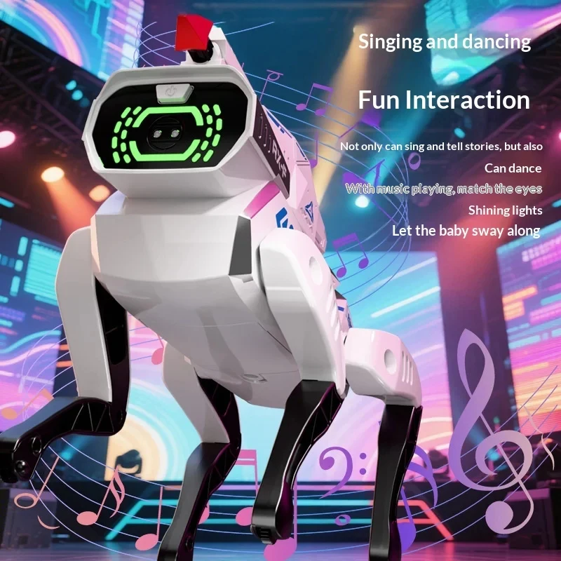 Roboterhund Für Kinder Interaktives Ki-Roboter-Haustier Mit Sprachsteuerung, Fernbedienung Und Programmierfunktion Stem-Lernspielzeug Für Jungen Und Mädchen Roboterhund Für Kinder Interaktives Ki-Roboter-Haustier Mit Sprachsteuerung, Fernbedienung Und Programmierfunktion Stem-Lernspielzeug Für Jungen Und Mädchen