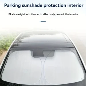 Sunshade for car front windshield, heat insulation, UV protection, heat dissipation, sunscreen, opaque
