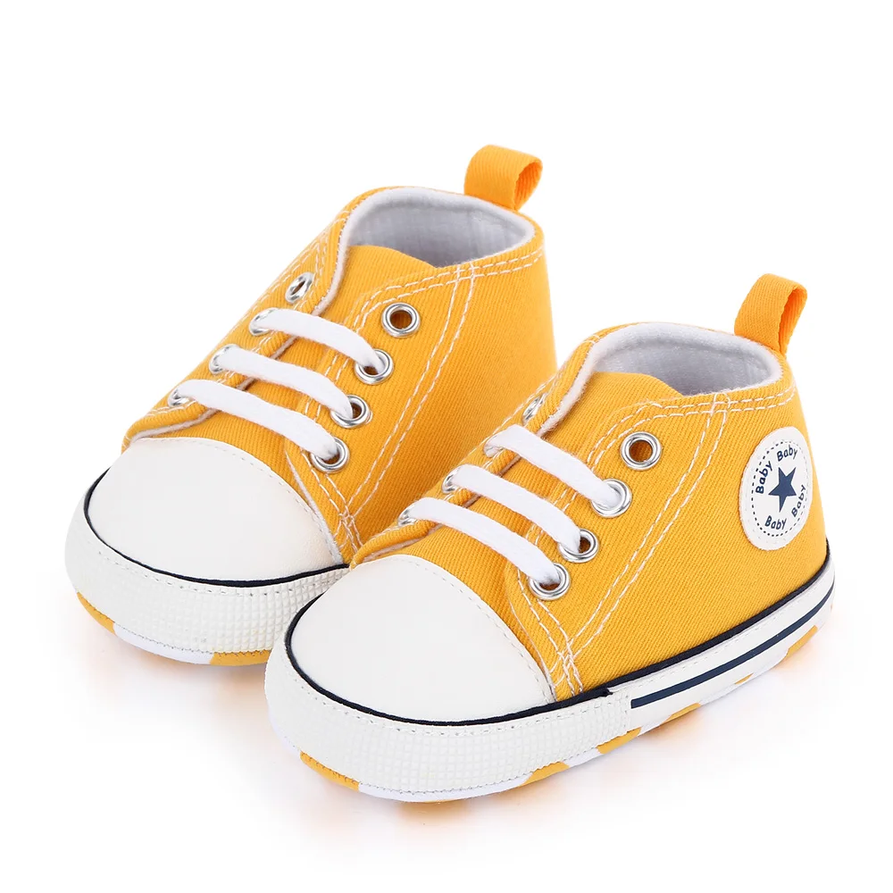 New Baby Shoes Boys Girls Classic Canvas Casual Sneakers Spring Newborn First Walker Toddler Soft Sole Non-Slip Walking Shoes - Image 26