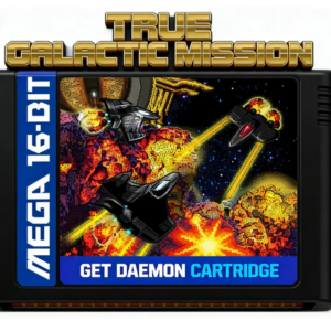 True Galactic Mission MD 16-Bit-Spielkarte schießen Spiel für Mega Drive