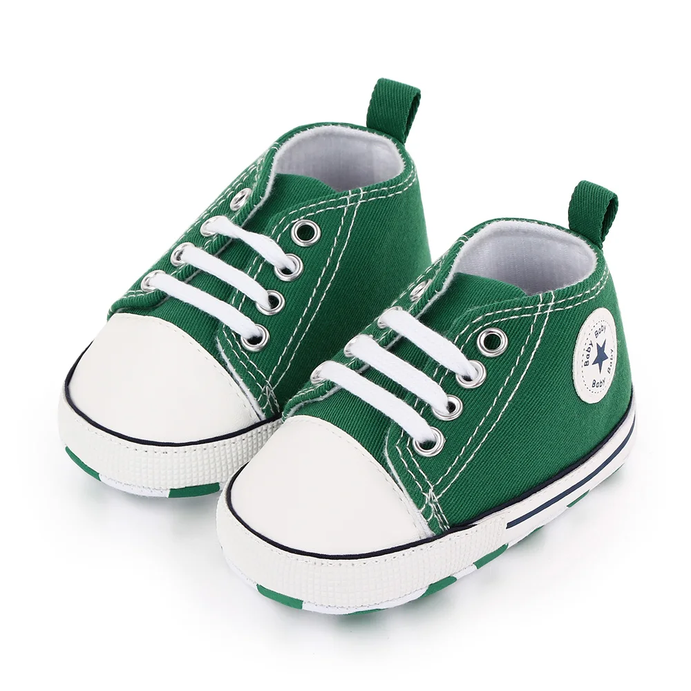 New Baby Shoes Boys Girls Classic Canvas Casual Sneakers Spring Newborn First Walker Toddler Soft Sole Non-Slip Walking Shoes - Image 9