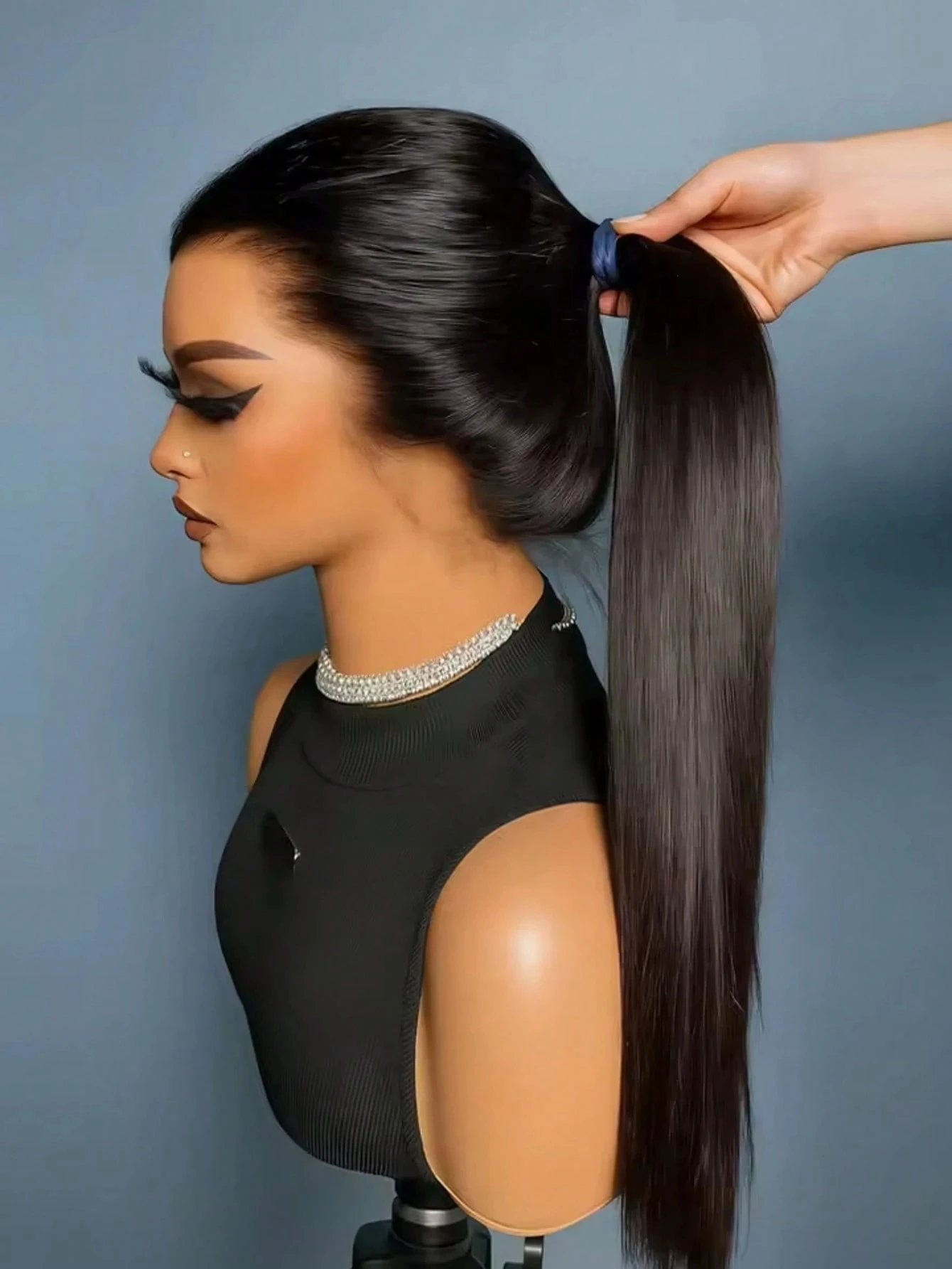 Brasilianisches Glattes Echthaar, 13 X 4, Transparente Schweizer Spitzenfrontperücken, Vorgezupftes Babyhaar, 250 % Dichte, Natürliches Schwarz, Auf Lager Brasilianisches Glattes Echthaar, 13 X 4, Transparente Schweizer Spitzenfrontperücken, Vorgezupftes Babyhaar, 250 % Dichte, Natürliches Schwarz, Auf Lager