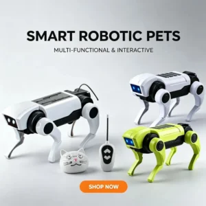Mechanical Dog Toy RC Robot Children's Remote Control Mechanical Dog Toy Electric Science Teaching Toys for Kids Gift