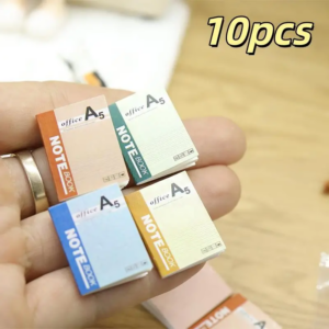 Pretend Play Mini Notebook Diary Books Model 10Pcs for 112 Dollhouse Miniature Study Room Decor Accessories