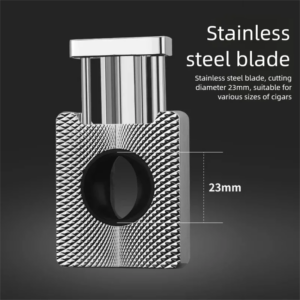 Zigarrenschere mit V-Schnitt |   Federbelasteter Zigarrenschneider aus Metall |   Tragbar und scharf