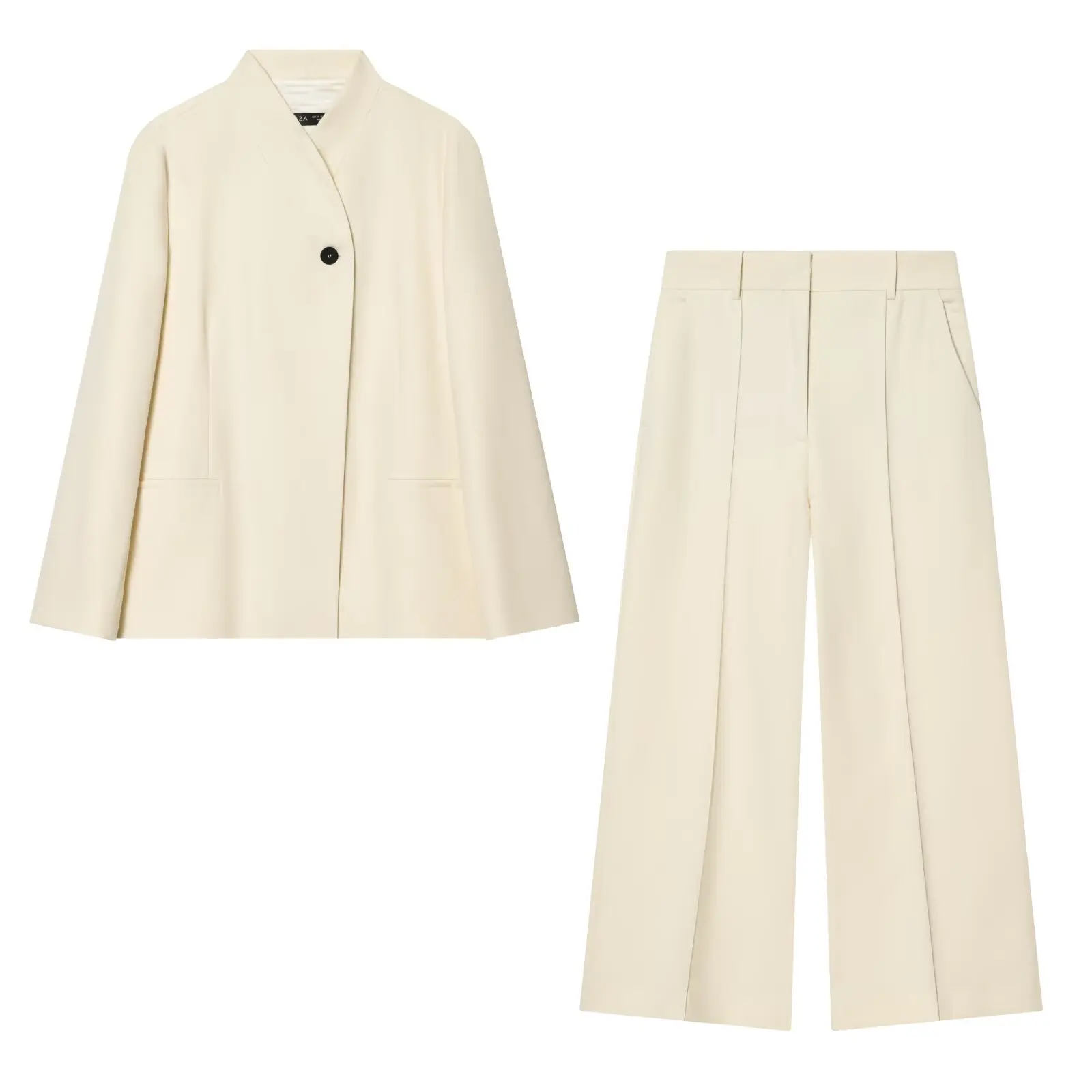 Klkxmyt Damen Hosenanzug: Langärmliger Blazer Und Hose Mit Reißverschluss Klkxmyt Damen Hosenanzug: Langärmliger Blazer Und Hose Mit Reißverschluss – Bild 9