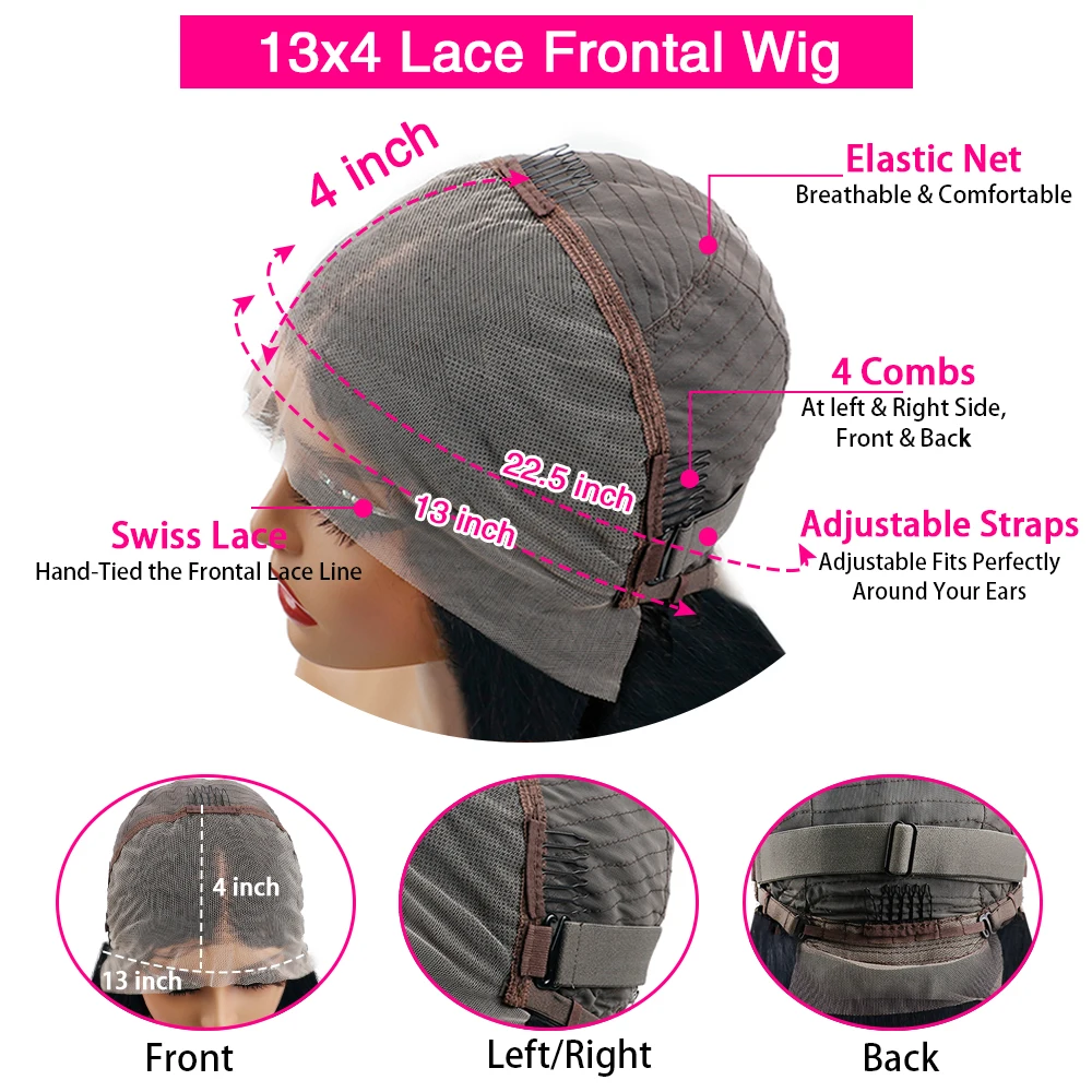 13X6 Schokoladenbraun Hd Lace Front Echthaarperücken Körperwelle Echthaarperücke 46 Zoll 200 Dichte Farbige Echthaarperücken Für Frauen 13X6 Schokoladenbraun Hd Lace Front Echthaarperücken Körperwelle Echthaarperücke 46 Zoll 200 Dichte Farbige Echthaarperücken Für Frauen - Image 7