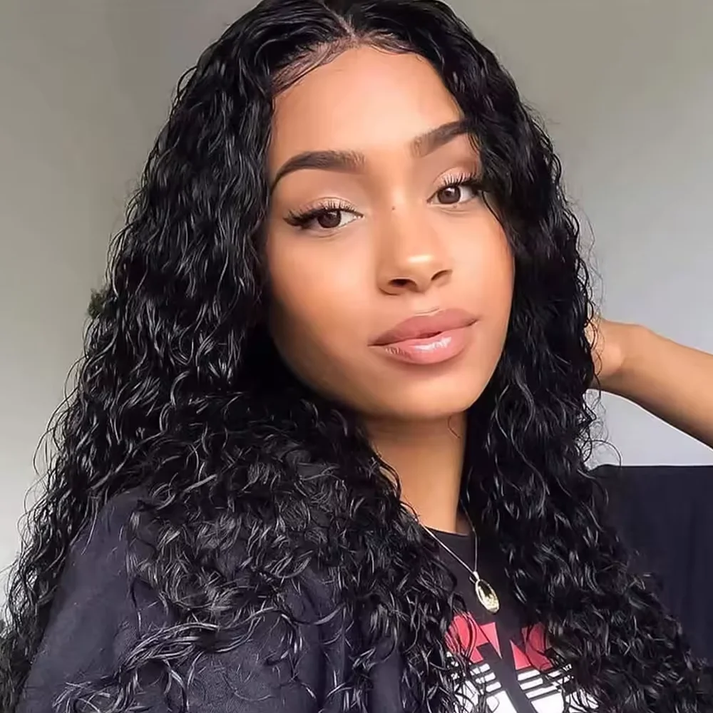 42 Zoll 5X5 Klebefreie Perücke Deep Wave 13X4 13X6 Hd Lace Frontal Perücke Echthaar-Perücken Für Frauen Brasilianisches Haar Hd Vorgezupfte Spitze 42 Zoll 5X5 Klebefreie Perücke Deep Wave 13X4 13X6 Hd Lace Frontal Perücke Echthaar-Perücken Für Frauen Brasilianisches Haar Hd Vorgezupfte Spitze - Image 3