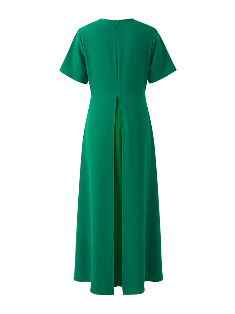 Yeezzi Elegantes Damen-Kleid Für Hochzeitsbankett, Schößchen, 2025, Neue Kurze Ärmel, Plissiert, Unregelmäßiger Saum, Party-Abend-Maxikleider Yeezzi Elegantes Damen-Kleid Für Hochzeitsbankett, Schößchen, 2025, Neue Kurze Ärmel, Plissiert, Unregelmäßiger Saum, Party-Abend-Maxikleider - Image 6