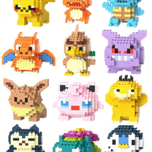 building block toys are luxurious children's toy models, suitable for educational DIY games for boys and girls, cartoon anime