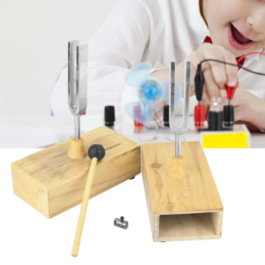 Experimentelles Instrument 440HZ Stimmgabel-Vibrationsinstrument mit Holzresonatorbox