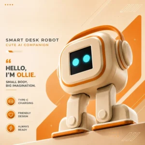 KI-Roboter mit Sprachsteuerung, singt und tanzt – Schreibtisch-Begleiter