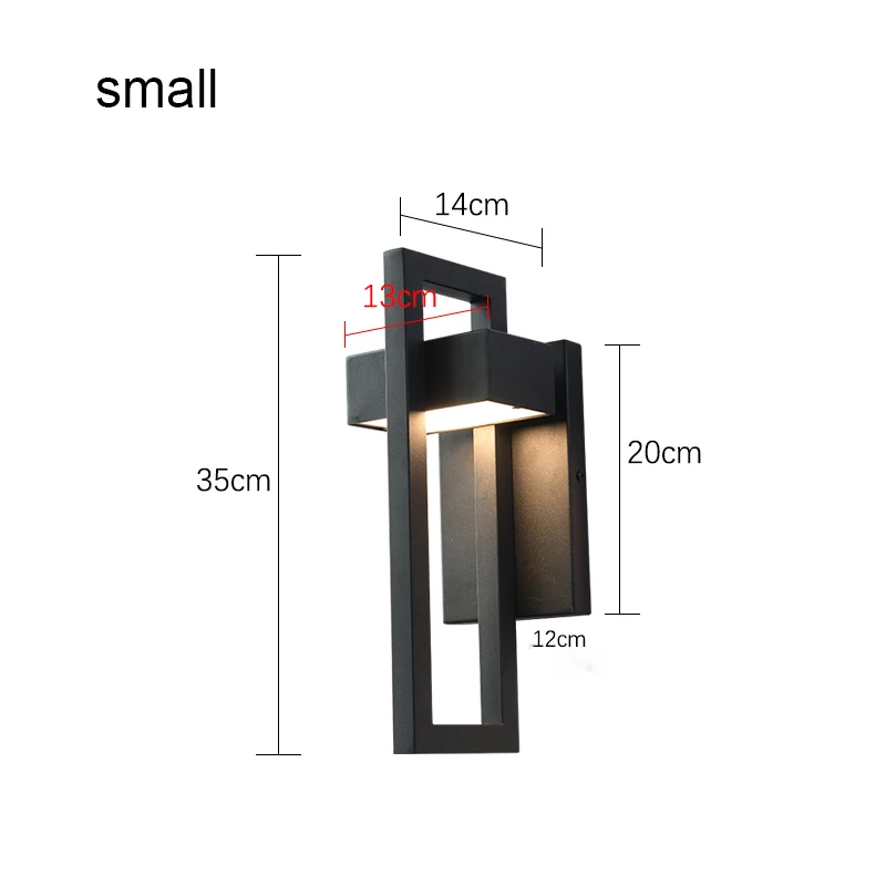 Wasserdichte Outdoor-Led-Wandbeleuchtung, Retro-Vintage-Stil, Schwarze Farbe, 10 W, Für Garten, Veranda, Wandleuchte, Straßenlaterne, 96 V, 220 V, Wandleuchte Wasserdichte Outdoor-Led-Wandbeleuchtung, Retro-Vintage-Stil, Schwarze Farbe, 10 W, Für Garten, Veranda, Wandleuchte, Straßenlaterne, 96 V, 220 V, Wandleuchte - Image 8