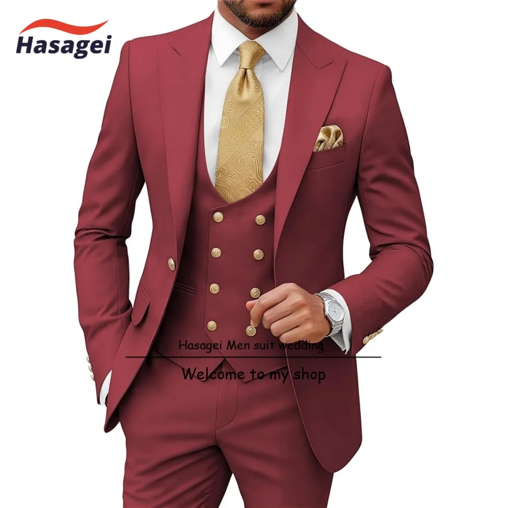 Herrenanzug 3-teilig, Slim Fit – für Hochzeit, Abschlussball und Business – Bild 11