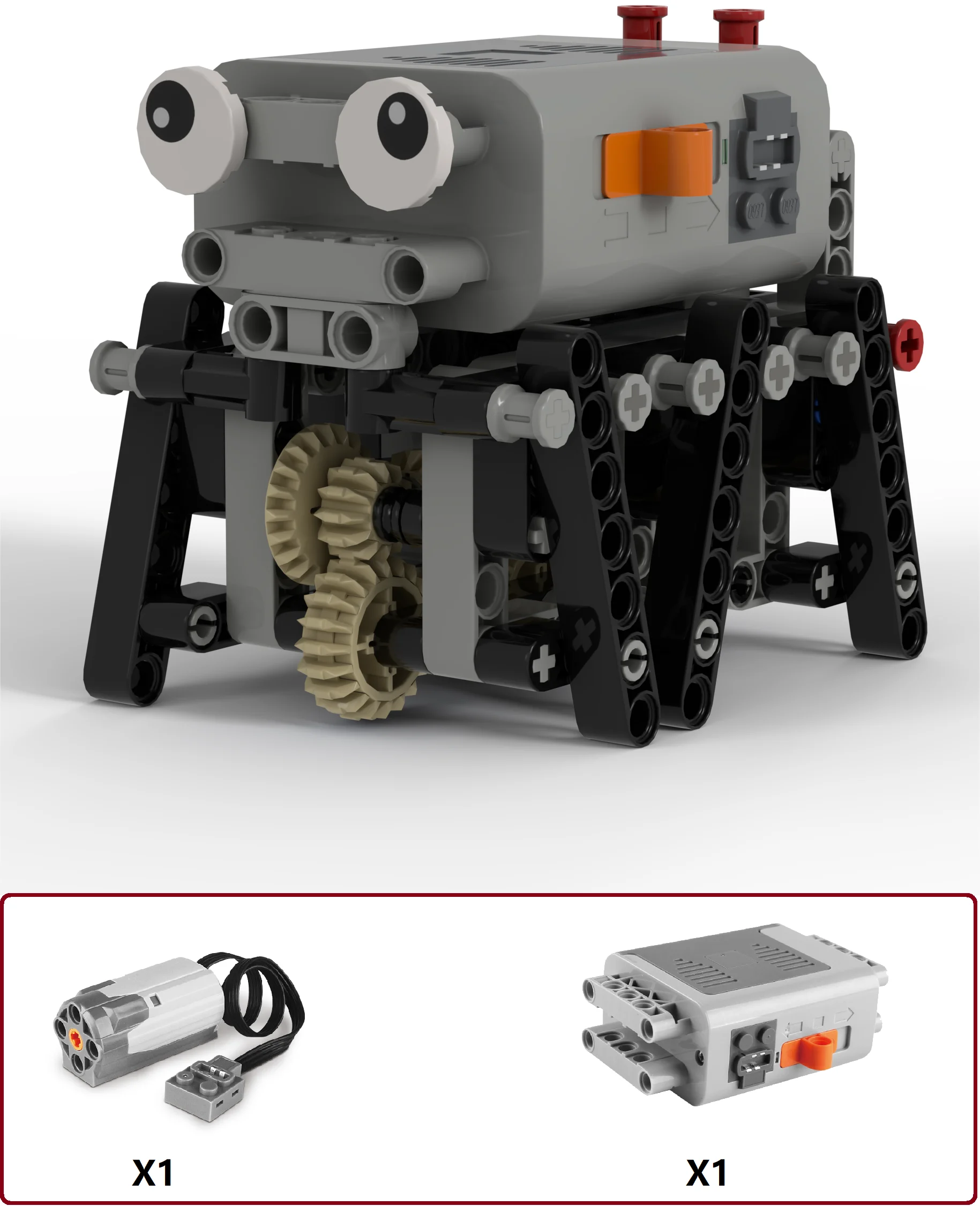 Technische Elektrische Moc-Bausteine, Laufender Roboter, Rc-Omnidirektional-Robotermodell, Diy-Bausteine, Kinderspielzeug Technische Elektrische Moc-Bausteine, Laufender Roboter, Rc-Omnidirektional-Robotermodell, Diy-Bausteine, Kinderspielzeug - Image 13