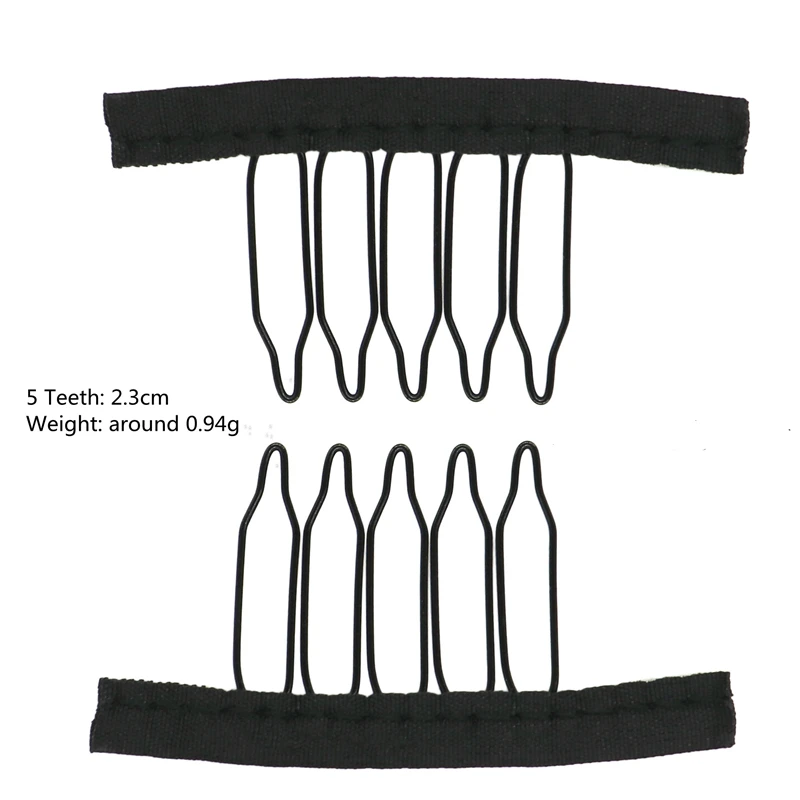 50Pcs Steel Wig Combs And Clips 4/5/6/7 Teeth Wig Comb With Cloth For Making Wig Caps Wig Secure Combs 50Pcs Steel Wig Combs And Clips 4/5/6/7 Teeth Wig Comb With Cloth For Making Wig Caps Wig Secure Combs - Image 9