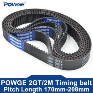 POWGE 2M 2GT Zahnriemen Lp=170 172 174 176 178 180 182 184 186 188 190 192 194 196 198 200 202 204 206 208 Breite 6/9 mm Gummi
