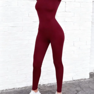 Autumn Winter Jumpsuits Sexy Women Skinny O-Neck Zippers Long Sleeves New Fashion Thermal Jumpsuits Fitness Yoga Sports Rompers
