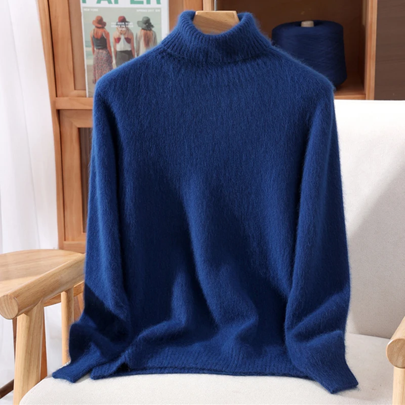 Herbst Und Winter Nerz Kaschmir Pullover Frauen Hochgeschlossenen Pullover Pullover Lose Bodenbildung Wolle Mantel Warme Plus Größe Herbst Und Winter Nerz Kaschmir Pullover Frauen Hochgeschlossenen Pullover Pullover Lose Bodenbildung Wolle Mantel Warme Plus Größe - Image 14