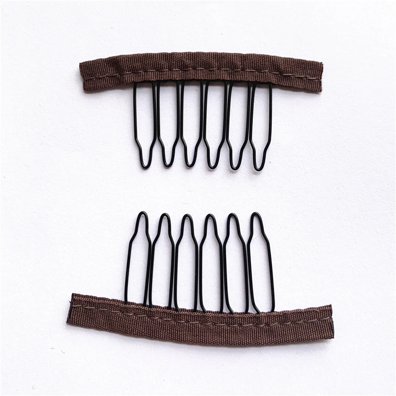 50Pcs Steel Wig Combs And Clips 4/5/6/7 Teeth Wig Comb With Cloth For Making Wig Caps Wig Secure Combs 50Pcs Steel Wig Combs And Clips 4/5/6/7 Teeth Wig Comb With Cloth For Making Wig Caps Wig Secure Combs - Image 15