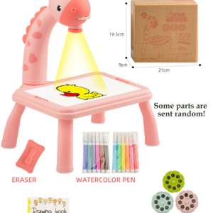 Malbrett-Spielzeug für Kinder, LED-Projektor-Zeichen- und Malstation, Lernspielzeug zum Zeichnen für Jungen und Mädchen, Geschenke