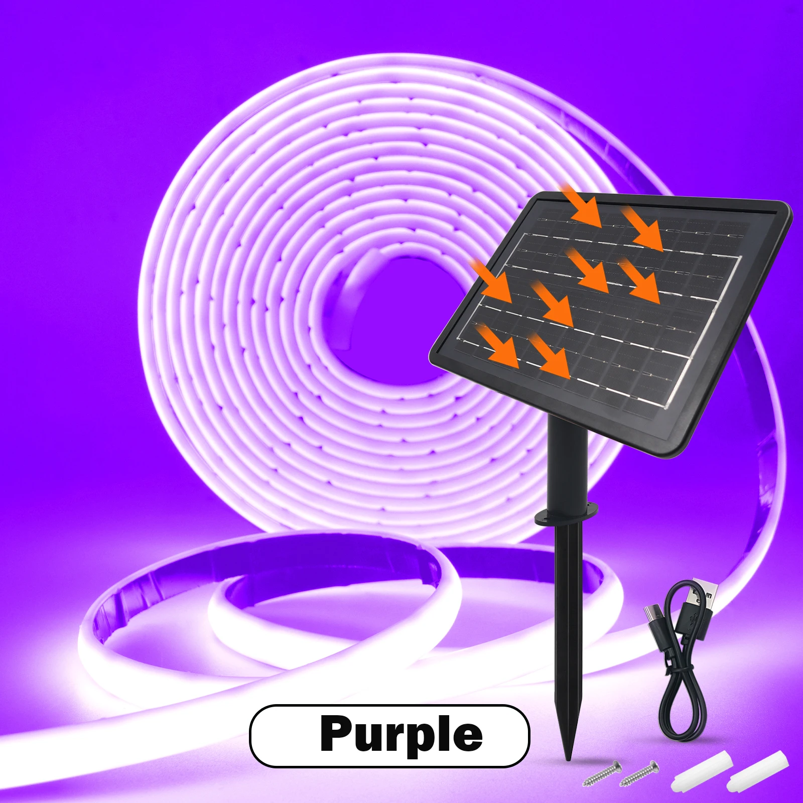 Dc24V Solar Powered Cob Neon Led Strip Ip68 Waterproof 320Leds/M Flexible Adhesive Ribbon Rope Light Home Garden Linear Lighting Dc24V Solar Powered Cob Neon Led Strip Ip68 Waterproof 320Leds/M Flexible Adhesive Ribbon Rope Light Home Garden Linear Lighting - Image 11