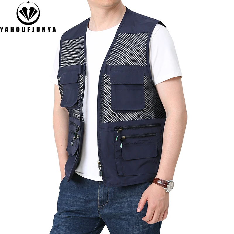 Männer Ärmel Los Im Freien Camping Angeln Viele Taschen Ausrüstung Weste Jacke Männer Reiß Verschluss Webbed Freizeit Mode Weste Männlich Plus Größe 8Xl Männer Ärmel Los Im Freien Camping Angeln Viele Taschen Ausrüstung Weste Jacke Männer Reiß Verschluss Webbed Freizeit Mode Weste Männlich Plus Größe 8Xl - Image 4
