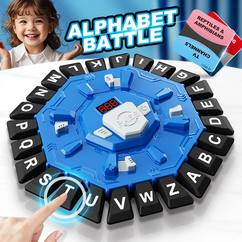 Word Game Family Board Game With Digital Display Timer Fun Fast-Paced 24-Letter Game For Learning Party Interactive Word Game Family Board Game With Digital Display Timer Fun Fast-Paced 24-Letter Game For Learning Party Interactive