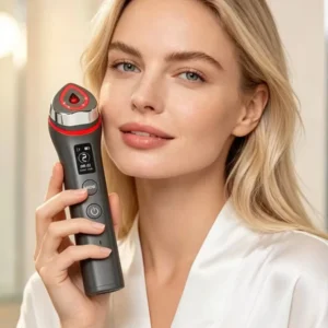 Ager Booster Pro Lifting Gesichts- und Hals-Therapie-Stab LED-Vibrationsmassagegerät EMS Mikrostrom-Schönheitsgerät