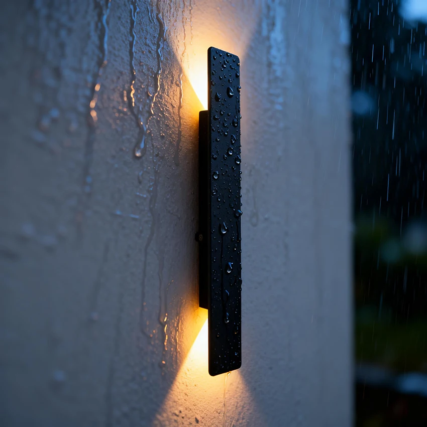 Outdoor Led Wall Lamp Ip65 Waterproof Aluminum Up Down Light 18W 110V/220V Black White For Courtyard Porch Exterior Lighting Outdoor Led Wall Lamp Ip65 Waterproof Aluminum Up Down Light 18W 110V/220V Black White For Courtyard Porch Exterior Lighting - Image 2