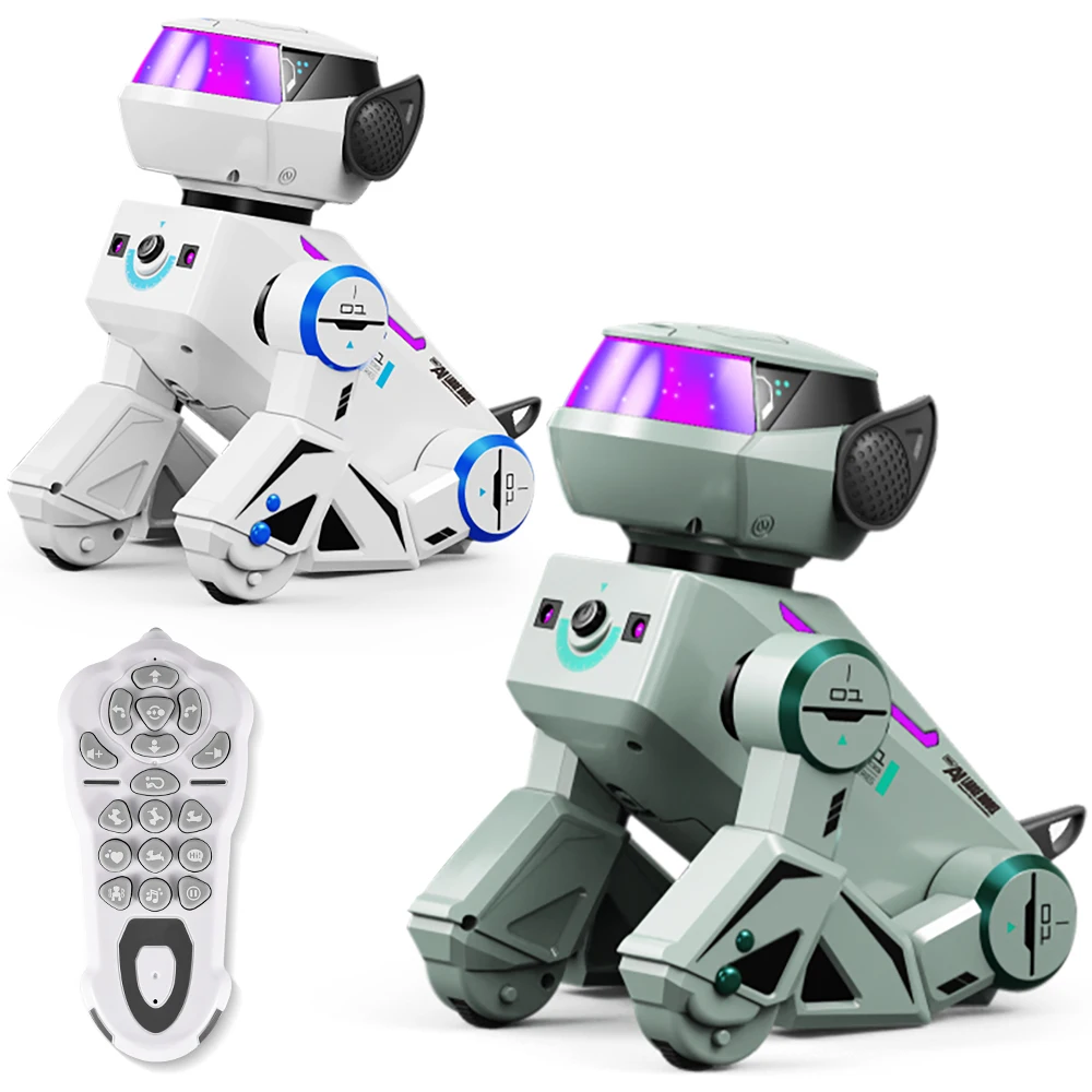 9Imod 2.4G Ki-Roboterhund Sprachinteraktives Stunt-Spielzeug Mit Led, Lehrreiches Geschenk Für Kinder 9Imod 2.4G Ki-Roboterhund Sprachinteraktives Stunt-Spielzeug Mit Led, Lehrreiches Geschenk Für Kinder - Image 2