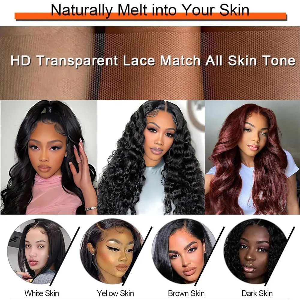 Wear And Go Glueless Wigs Human Hair Hd Body Wave Lace Closure Wigs Human Hair For Women 5X5 Glueless Wear To Go Natural Black Wear And Go Glueless Wigs Human Hair Hd Body Wave Lace Closure Wigs Human Hair For Women 5X5 Glueless Wear To Go Natural Black - Image 4