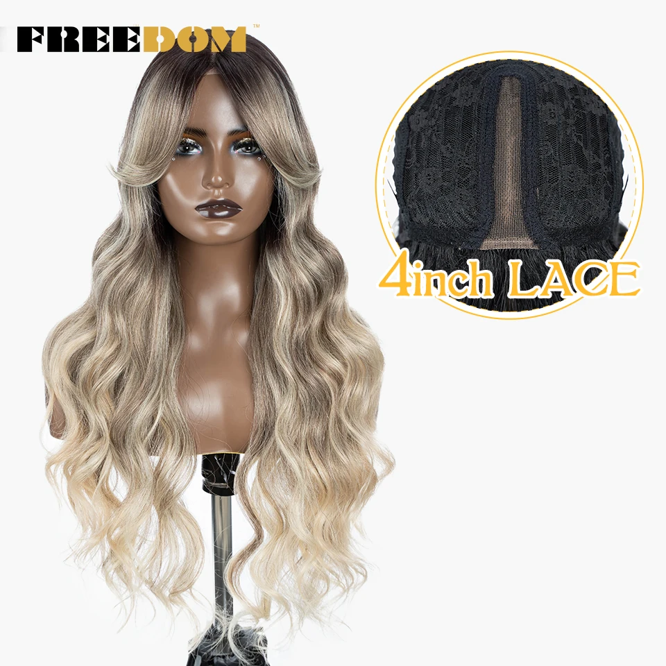 Freedom Synthetik Lace-Perücke, Extra Lang, Gewellt, Seitenscheitel, Braun-Blau Ombré, Hitzebeständig Freedom Synthetik Lace-Perücke, Extra Lang, Gewellt, Seitenscheitel, Braun-Blau Ombré, Hitzebeständig - Image 13
