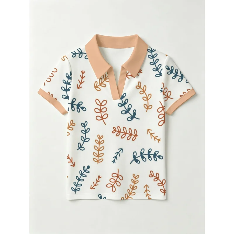 A Stylish And Versatile Women'S Button-Free Polo Shirt For 2026—A Chic, Go-To Top Perfect For The Daily Commute. A Stylish And Versatile Women'S Button-Free Polo Shirt For 2026—A Chic, Go-To Top Perfect For The Daily Commute. - Image 3
